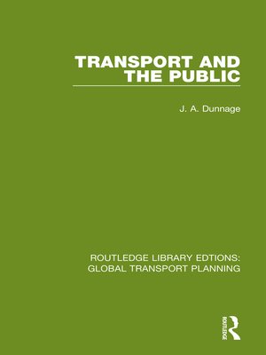 cover image of Transport and the Public